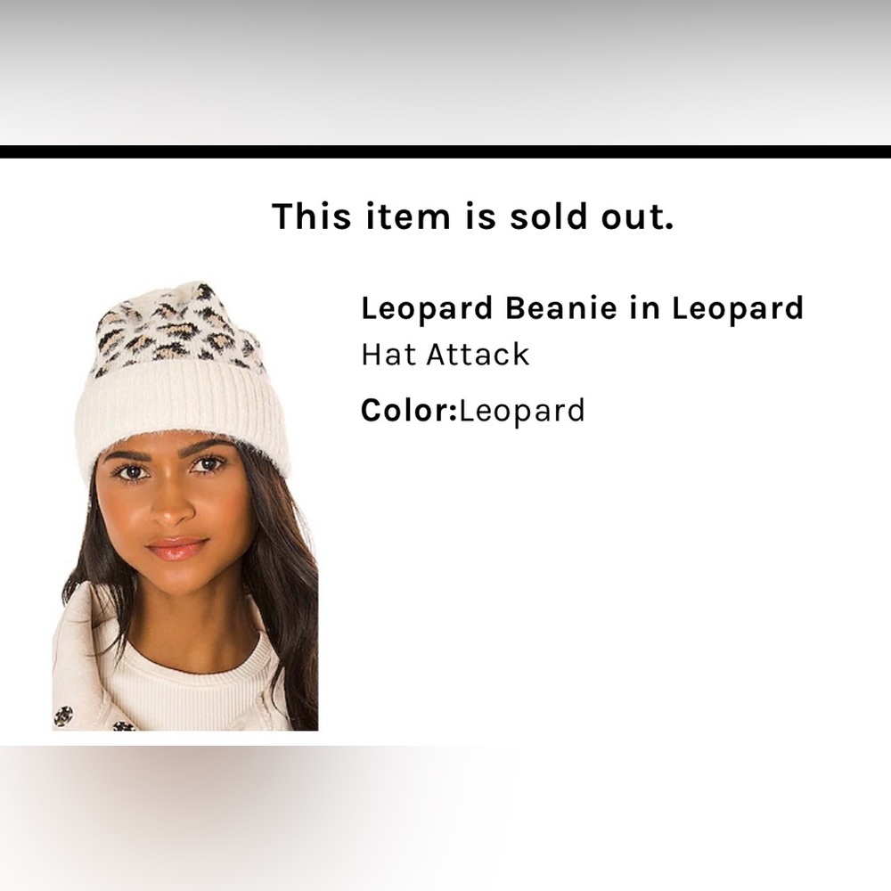 Revolve leopard hat - Picture 4 of 4